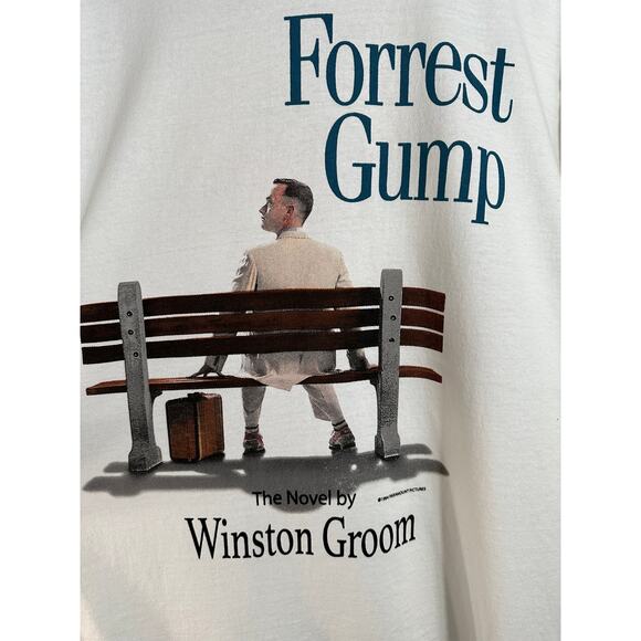 Forrest Gump " Have a Nice Day" Vintage Reprint Single Stitch T-shirt Hanes Tag - Picture 3 of 8